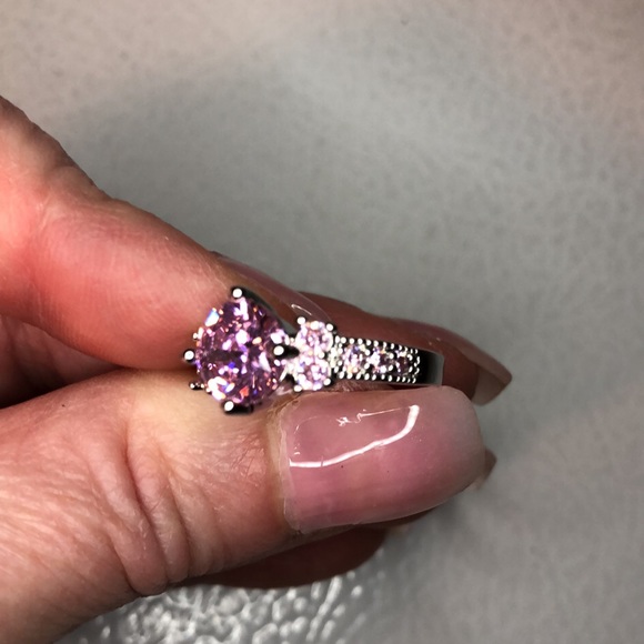 3/$25 18k Plated Pink Diamond Ring - Picture 7 of 9